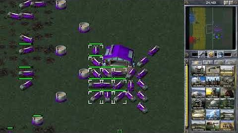 [Command & Conquer Remastered] - Tower Defense -Flame thrower (MANY) & Tesla Coil AND Nuke V2