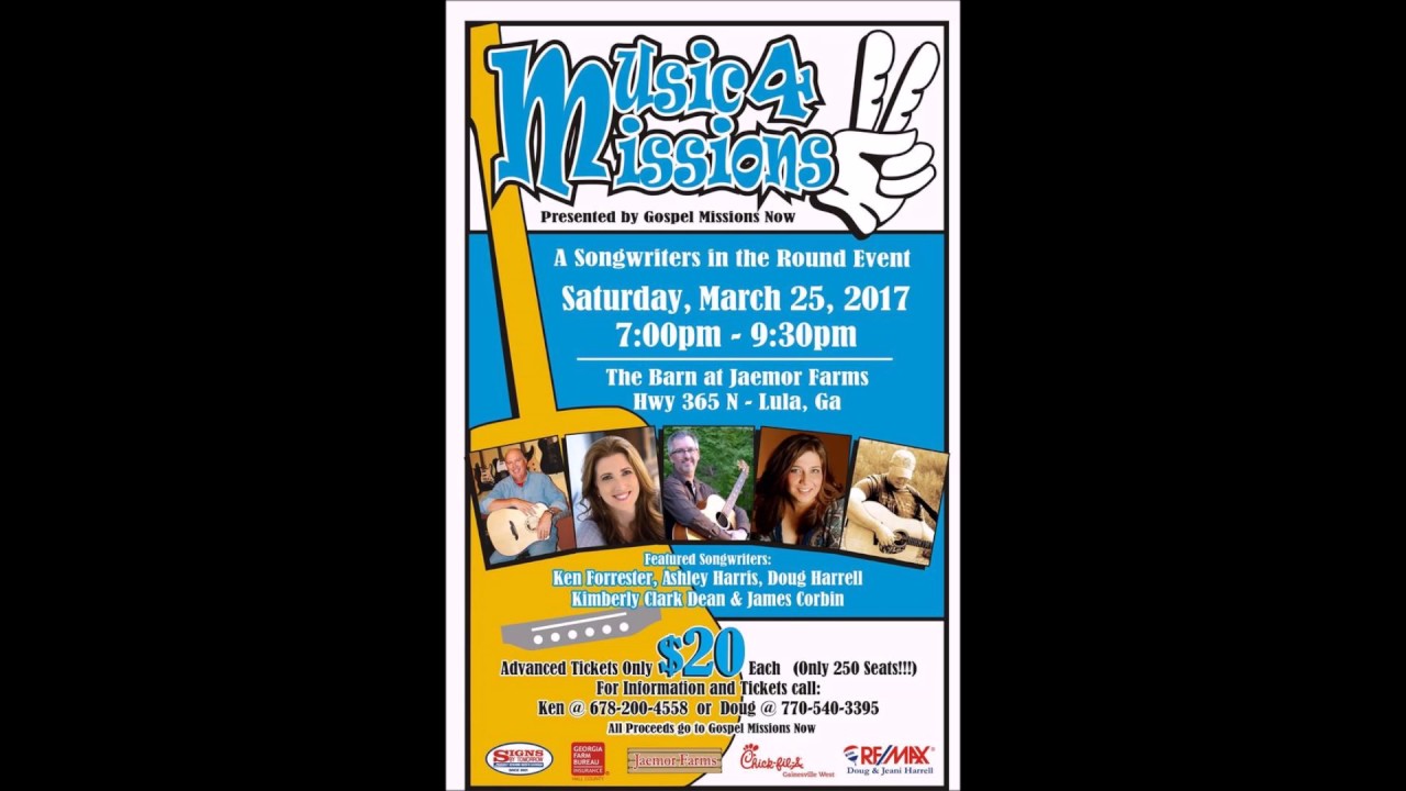 Music 4 Missions - Saturday, March 25th 2017