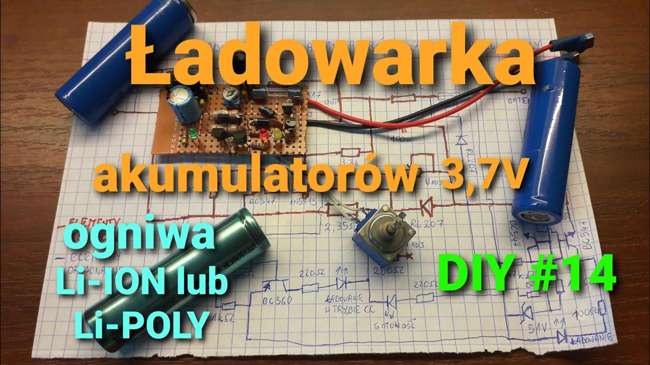 Ładowarka do akumulatorów (ogniw) 3.7V, Li-ION lub Li-POLY [DIY #14] -  YouTube