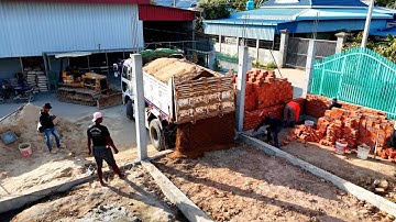 Start A New Project Operator Skills Dozer Clearing & Gravel Forest By Dozer D20P Pushing Sand
