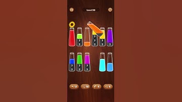 90 lvl color water sort game #colorwatergame #asmr # #games #gameout