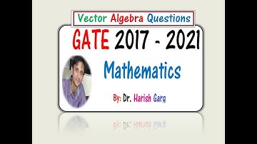 GATE 2017 to 2021 - Mathematics - Vector Algebra Questions