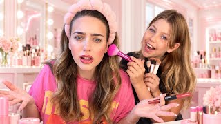 MY LITTLE SISTER DOES MY MAKEUP… I’M SHOCKED! 😱💄