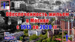 Обеспеченность жильем в Москве с 1913 по 2020 годы