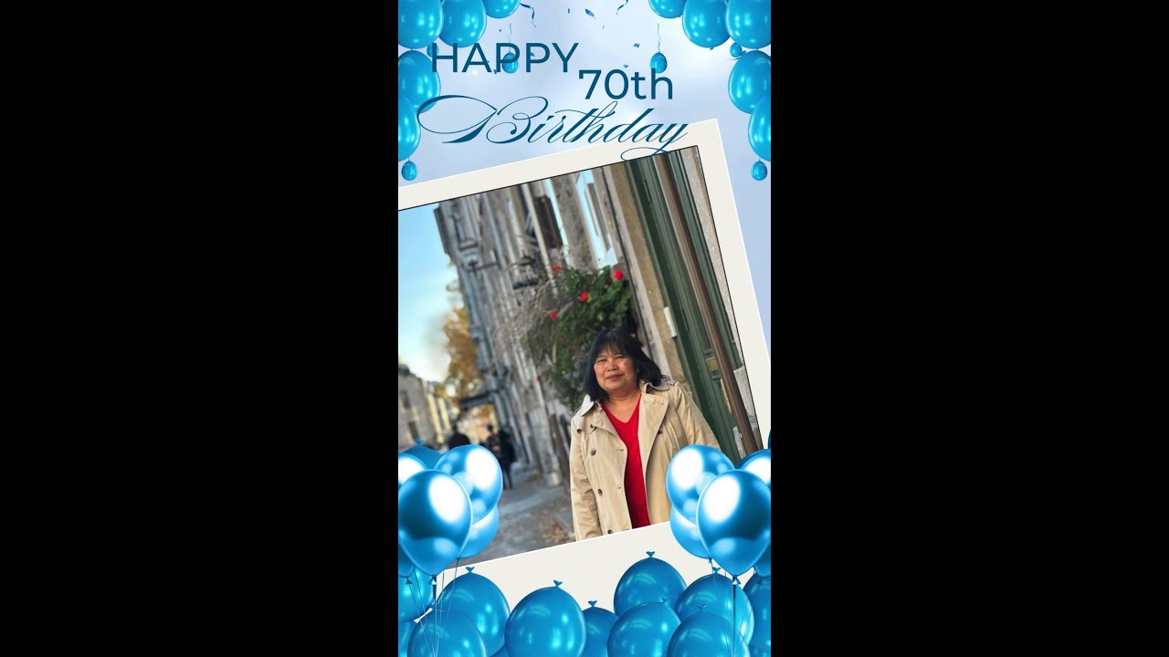 Mommy's 70th birthday video greetings - YouTube