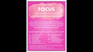 FOCUS Forward Week #9 - Team Building