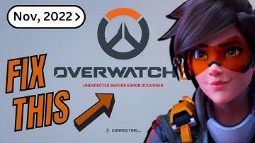 Fix Overwatch 2 "Unexpected server error" & "Game server connection failed" On PC