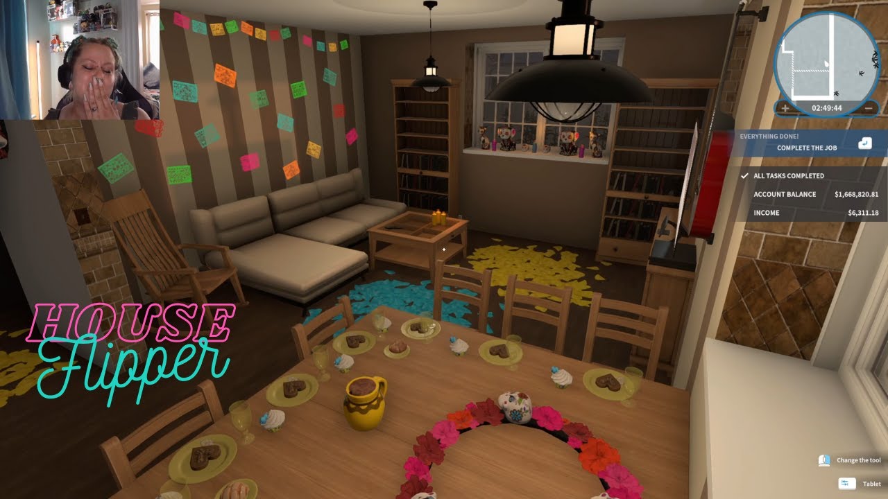 house flipper 2022 HALLOWEEN UPDATE! new job DONE! part 4