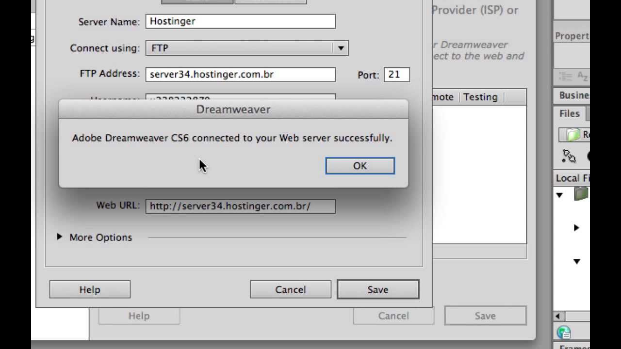Configurar servidor ftp no Adobe Dreamweaver cs6 YouTube