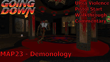 Doom II: Going Down (Ultra Violence 100%) Walkthrough (MAP23: Demonology)