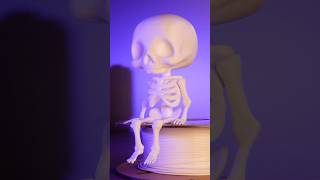 Timelapse of a 3D printed cute skeleton! 💀