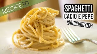 Spaghetti Cacio e Pepe 3 Ingredients