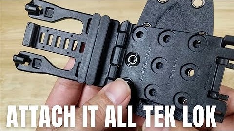 HOW TO USE THE BEST BELT ATTACHMENT FOR EDC GUNS AND KNIVES TEK LOK AMAZON REVIEW