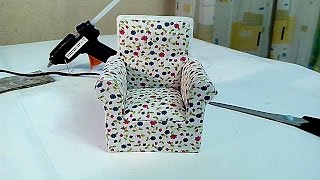 Как сделать кресло для кукол How to make armchair for dolls.