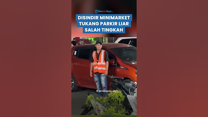 DISINDIR Pihak Minimarket, Bikin Tukang Parkir Liar Salah Tingkah