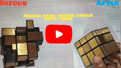 Mirror cube solver unique 🪄trick short video 