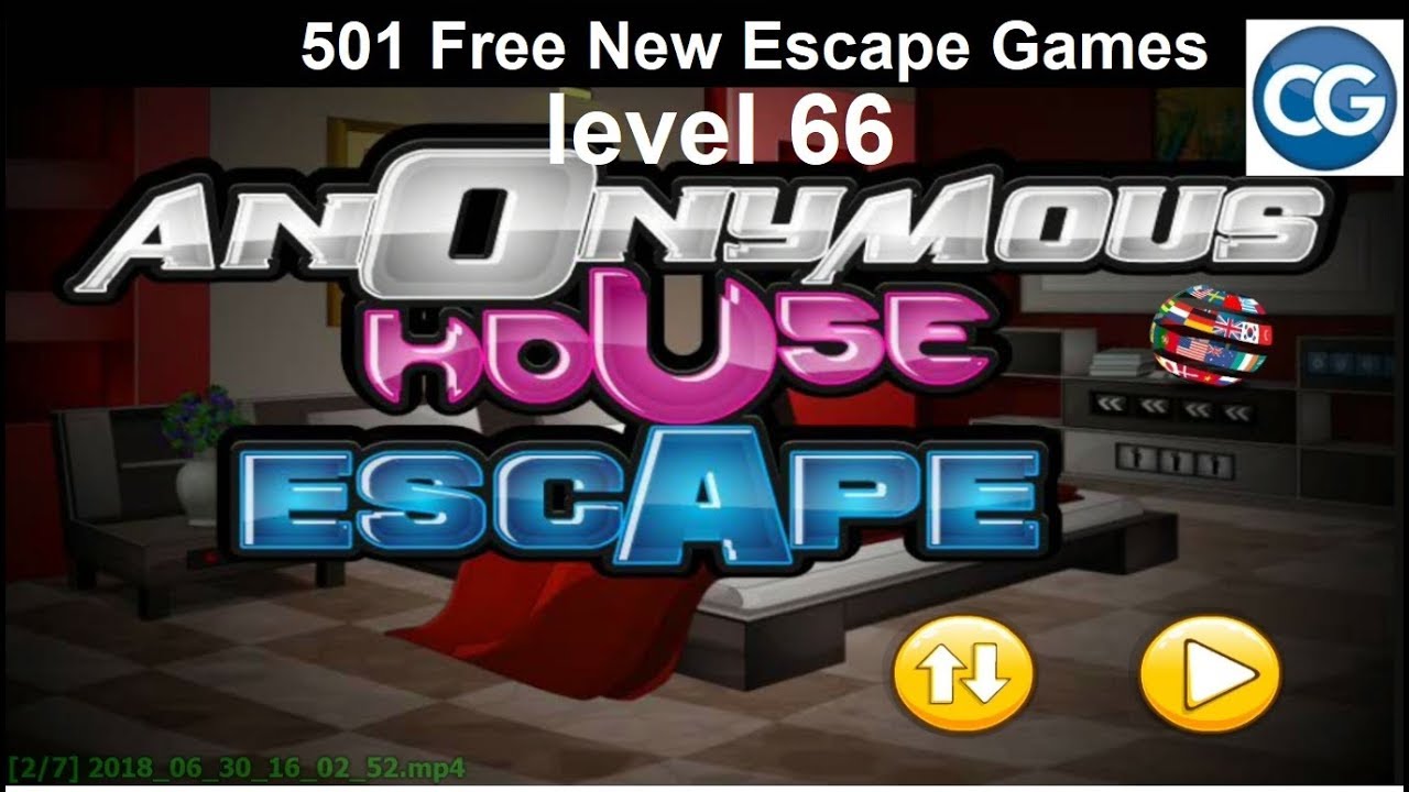 Walkthrough 501 Free New Escape Games Level 66 Anonymous House