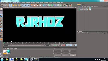 Cinema 4D R12 Tutorial | How To Make A Basic Text