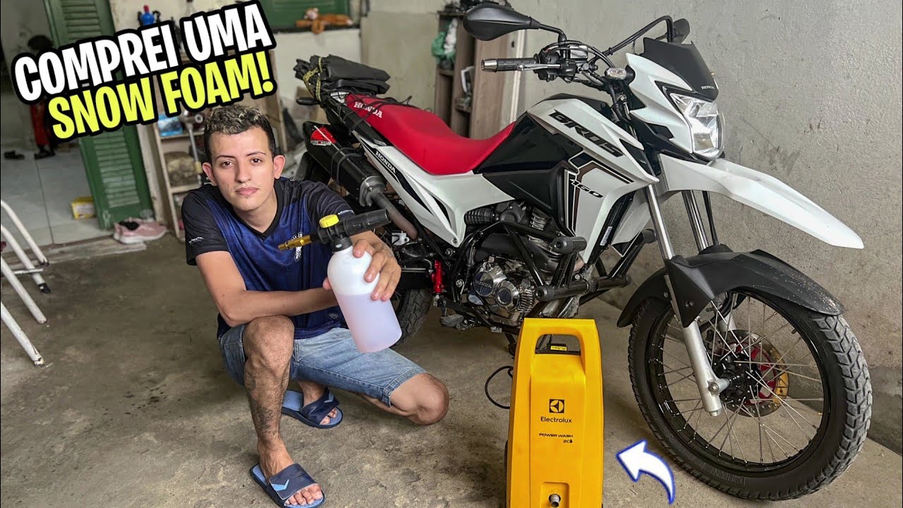 COMPREI A SNOW FOAM DA ELECTROLUX EWS30 POWER WASH ECO! LAVANDO A BROS 160 2023!