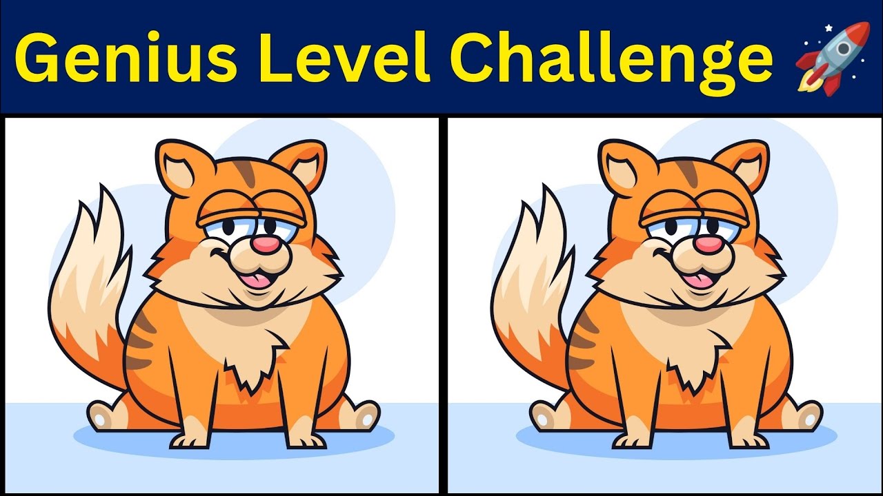 Spot the Difference | Cartoon Animals Puzzle 🐱🐔🐀 | Can You Find Them All?