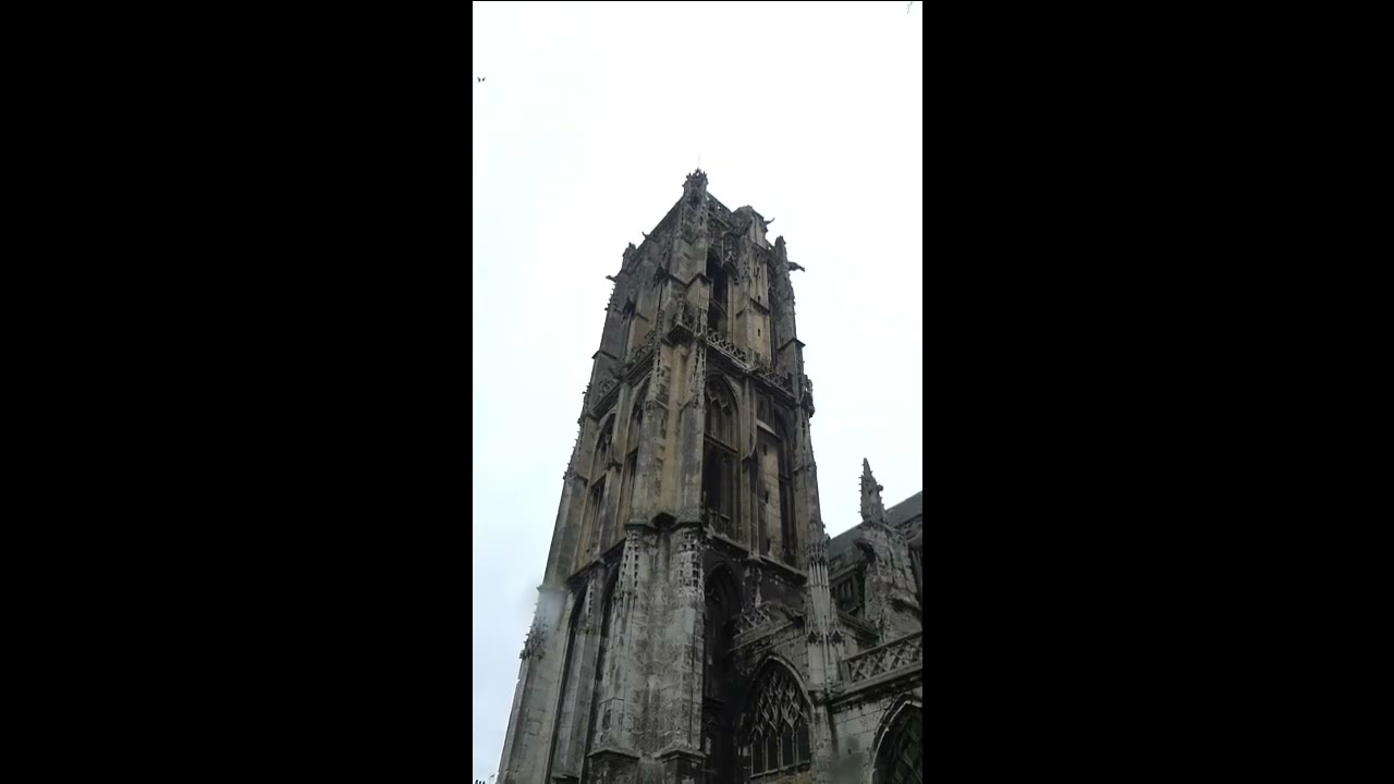 Cloches Dieppe (76) église St Jacques volée dominicale ordinaire - HD