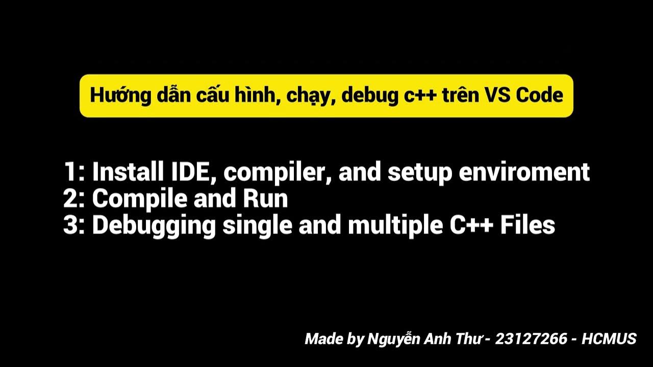 Create project with multiple source files, compile, run and debug in ...