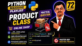 Python Video 72 | Constructor, Methods & Object State Update | Python Series #72