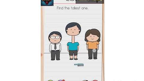 Brain Test All Star IQ Boost Level 84 Find The Tallest One . Walkthrough