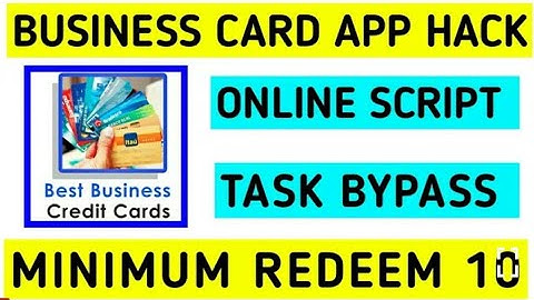 Online script of best bussiness credit card earning app,task bypass script of best bussiness credit