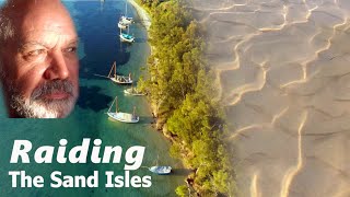 Dinghy Cruising 9 boat Raid on The Sand Isles Lake Macquarie #woodenboats #Sailing