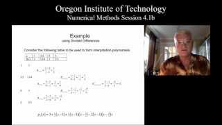 Celebrity OIT Math 451 session 4.1b part 2: Newton Interpolation   2 of 2 Profile