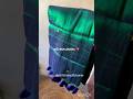 peacock green saree. book wtsp 9361356409 for the orders. #peacockgreensaree #khaditissuesarees