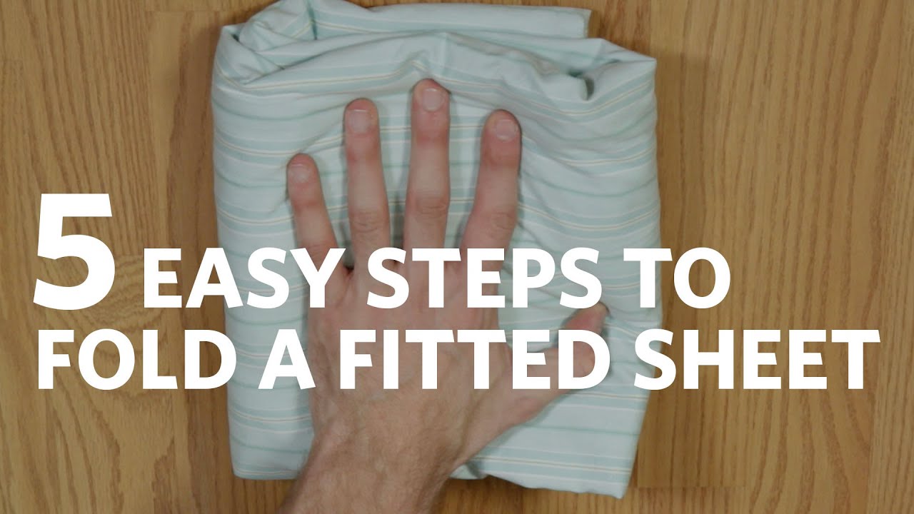 Fold a Fitted Sheet in 5 Easy Steps   YouTube