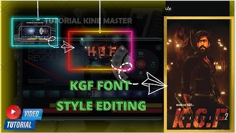 K.G.F - 2 Title Intro In KineMaster || K.G.F Chapter 2 Intro || RAJESH TEC