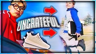 Giving Out Free Shoes But UNGRATEFUL KID ROAST ME