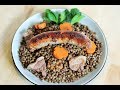 Slow cooked Green Lentils & Sausage -| French Bistro Recipes