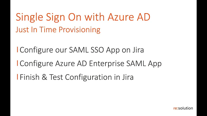How to set up AzureAD with SAML Single Sign-On for Data Center with Just-In-Time provisioning