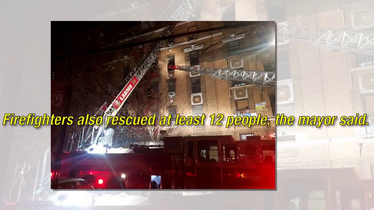 12 dead, including 1-year-old, in New York City apartment fire - YouTube