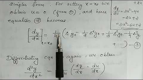 Numerical Differentiation-Newton