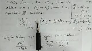 Numerical Differentiation - Newton's Forward Formula