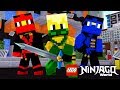 THE BEGINNING OF THE LEGO NINJAGO WARRIORS IN MINECRAFT! w/ Little Lizard