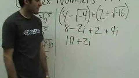 Algebra 2 - Complex Numbers - Part 2 of 3