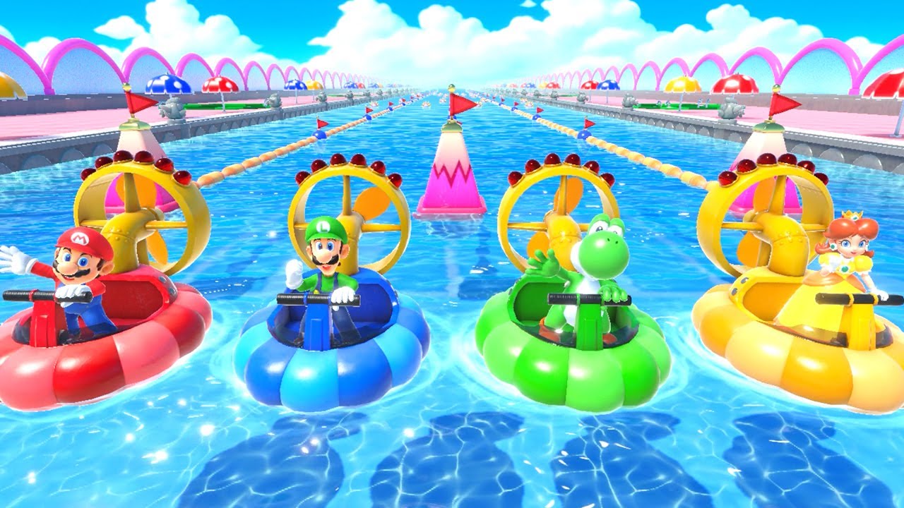 Mario Party Superstars - All Racing Minigames
