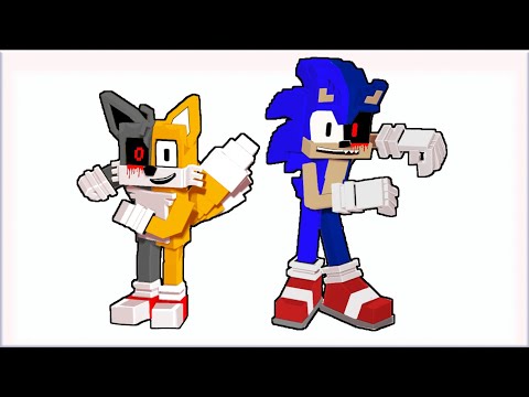 Chasing FNF: Sonic VS Tails.EXE (Minecraft Animation) 