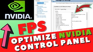 How To OPTIMIZE Nvidia Control Panel For GAMING And PERFORMANCE-Best NVIDIA Settings For GAMING 2021