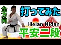 [打ってみた] 平安二段　Heian Nidan Heian2dan 3方向 空手 karate 形　kata りゅう先生 ryusensei