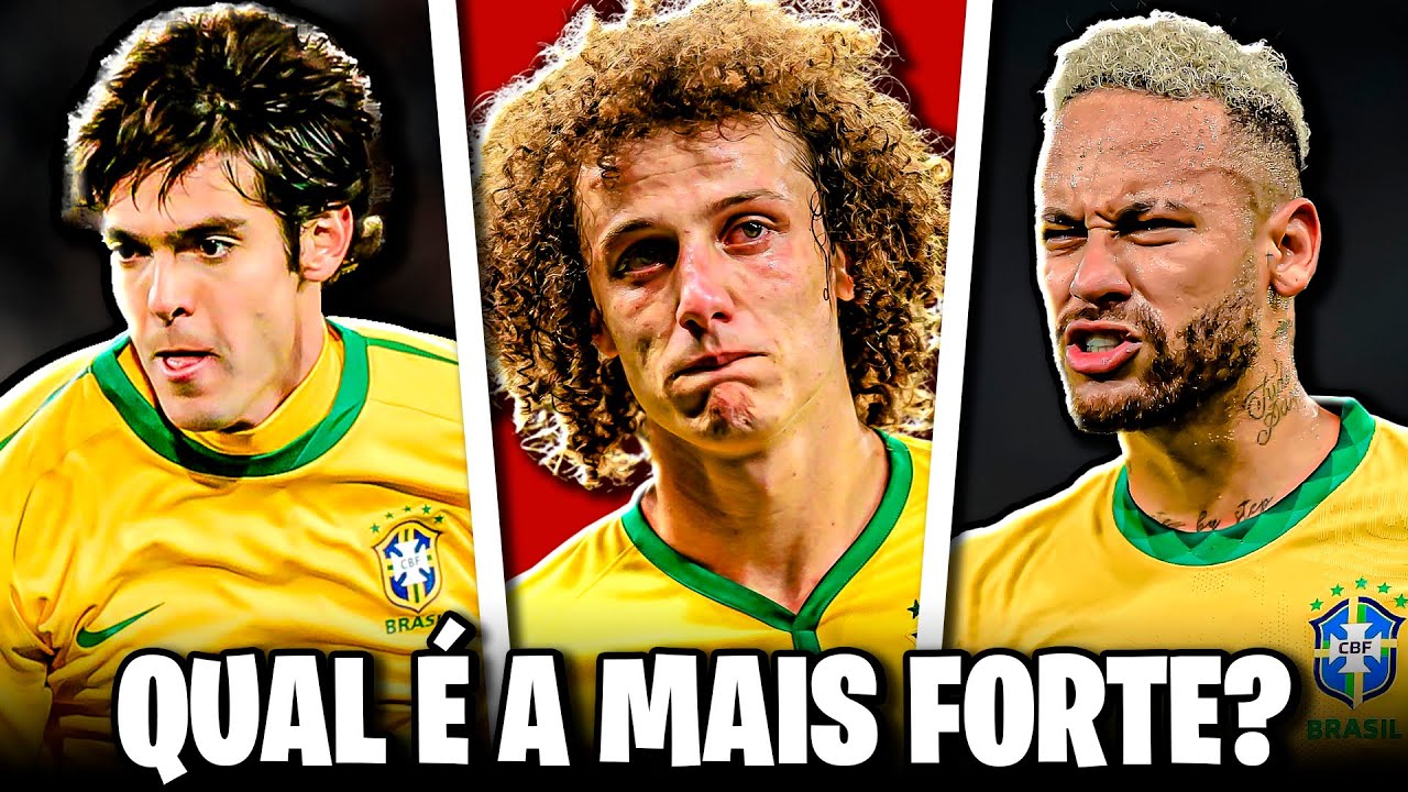QUAL SELEÇÃO BRASILEIRA É A MAIS FORTE? 2010 x 2014 x 2018 x 2022? Jogador a jogador