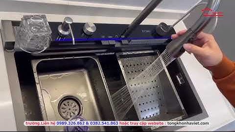 Review Nhanh Chậu Rửa Bát 1 Hố Thác Nước Có Vòi Dây Rút [ 0989.326.862 ]
