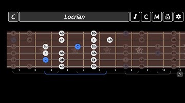 C Locrian scale shape 2 #guitarlessom