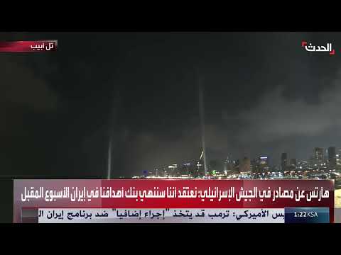 إطلاق صواريخ من إيران نحو إسرائيل واعتراضها